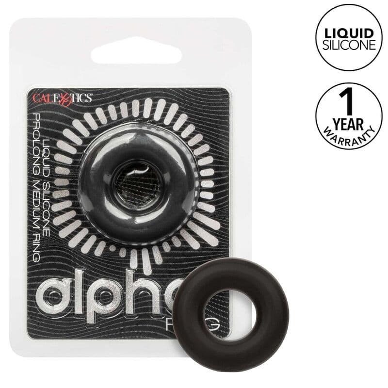 CALEXOTICS - ALPHA PROLONG MEDIUM RING BLACK thumb 1
