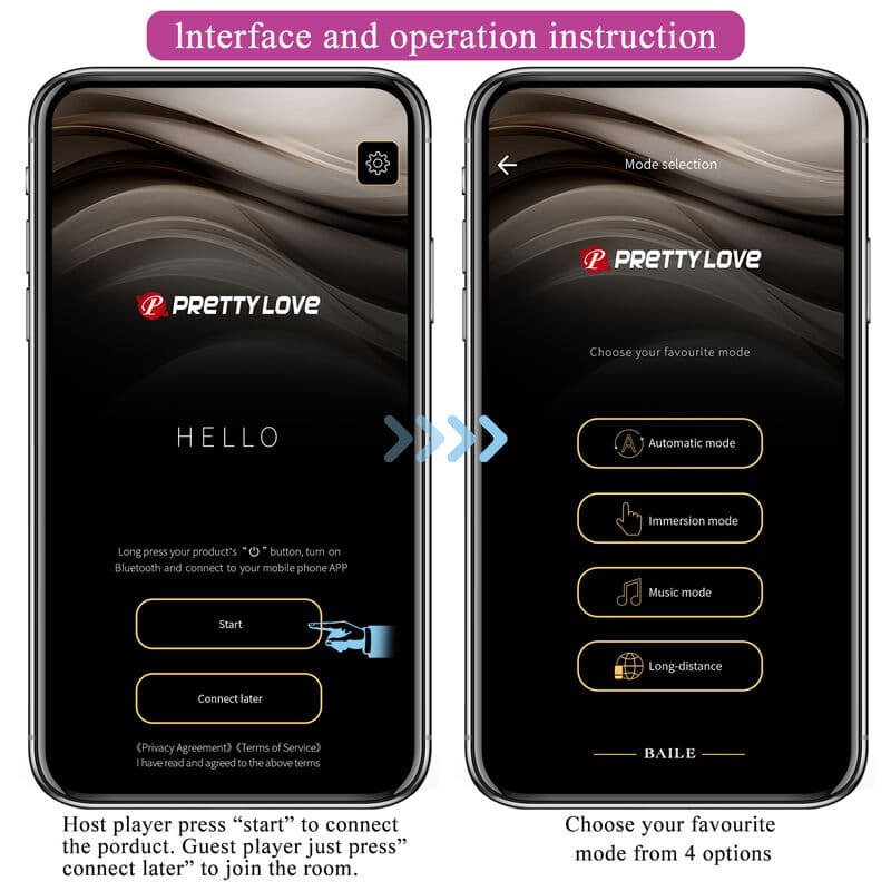 PRETTY LOVE - HECTOR ELECTROSHOCK VIBRATOR BY APP CONTROL PURPLE thumb 15