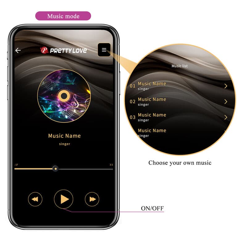 PRETTY LOVE - HECTOR ELECTROSHOCK VIBRATOR BY APP CONTROL PURPLE thumb 16