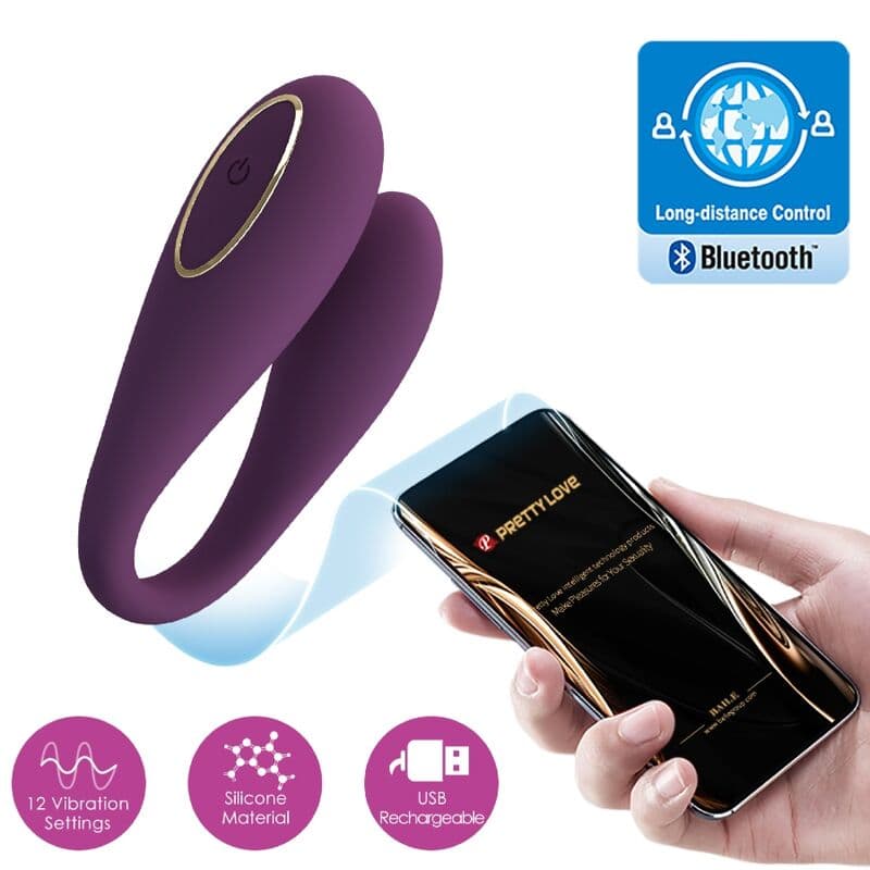 PRETTY LOVE - AUGUST REMOTE GLOBAL DOUBLE PLEASURE VIBRATOR thumb 4