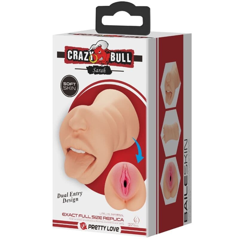 CRAZY BULL - SARAH VAGINA-SHAPED MASTUBADOR DUAL ENTRY thumb 7