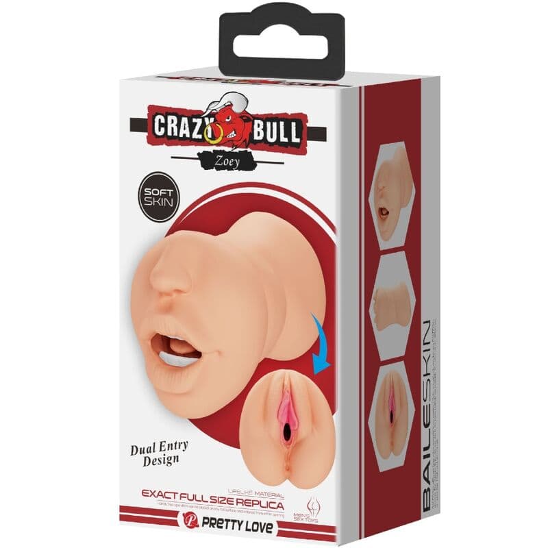 CRAZY BULL - ZOEY VAGINA-SHAPED MASTUBADOR DUAL ENTRY thumb 8