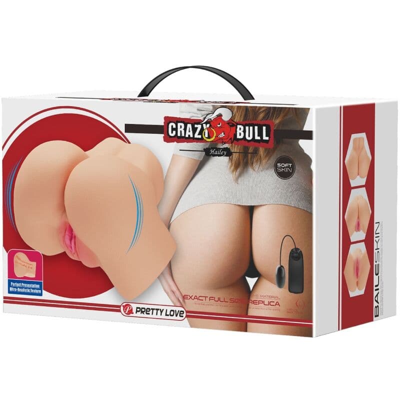 CRAZY BULL - REALISTIC VAGINA AND ANUS HAILEY VIBRATOR thumb 8