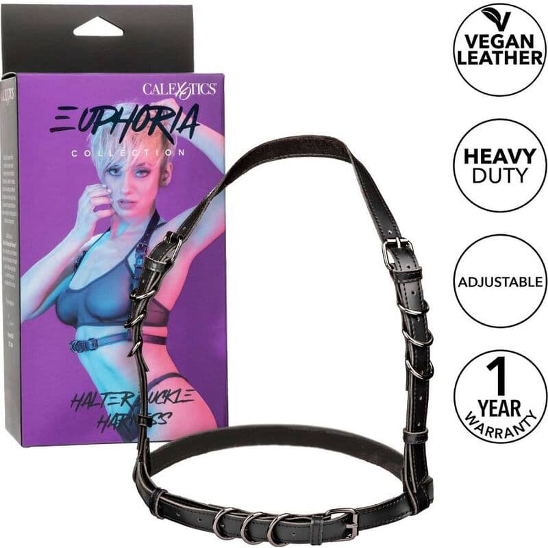 CALEXOTICS - EUPHORIA HALTER BUCKLE HARNESS BLACK thumb 2