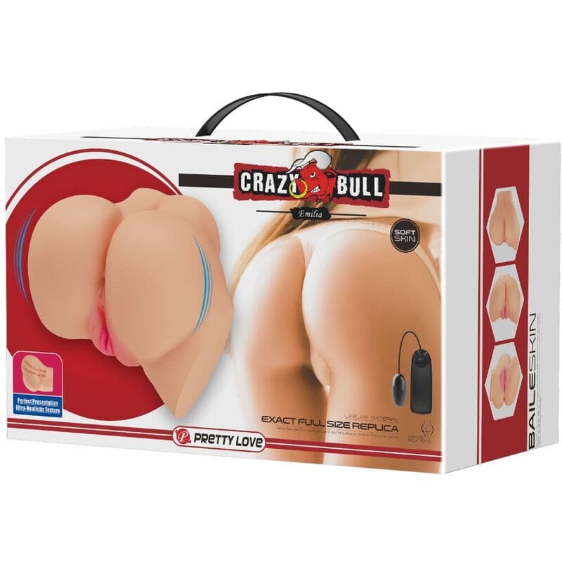 CRAZY BULL - REALISTIC VAGINA AND ANUS EMILIA VIBRATOR thumb 9