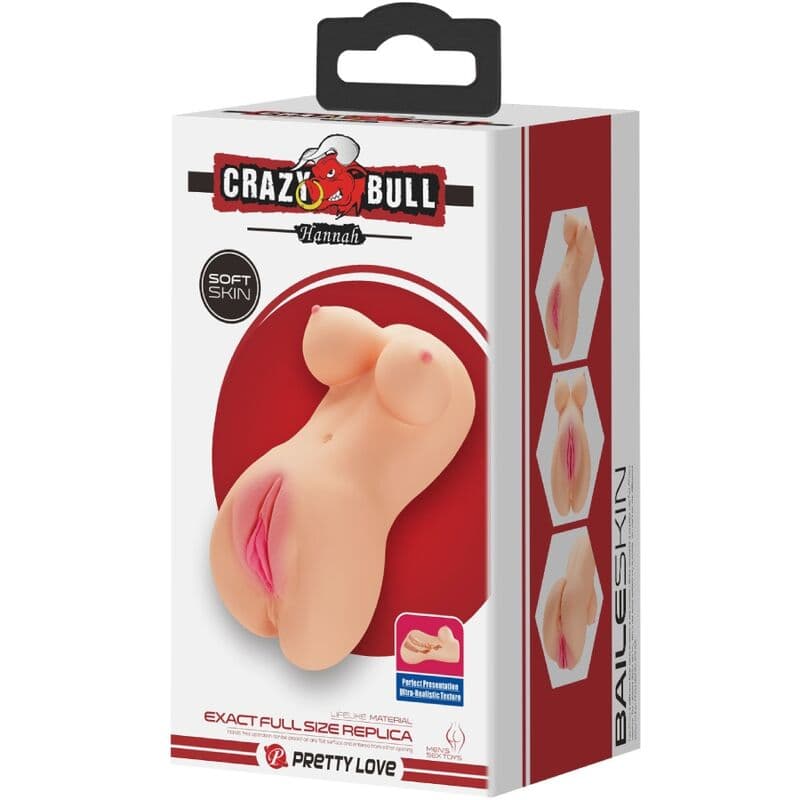 CRAZY BULL - REALISTIC VAGINA AND ANUS HANNAH VIBRATOR thumb 8