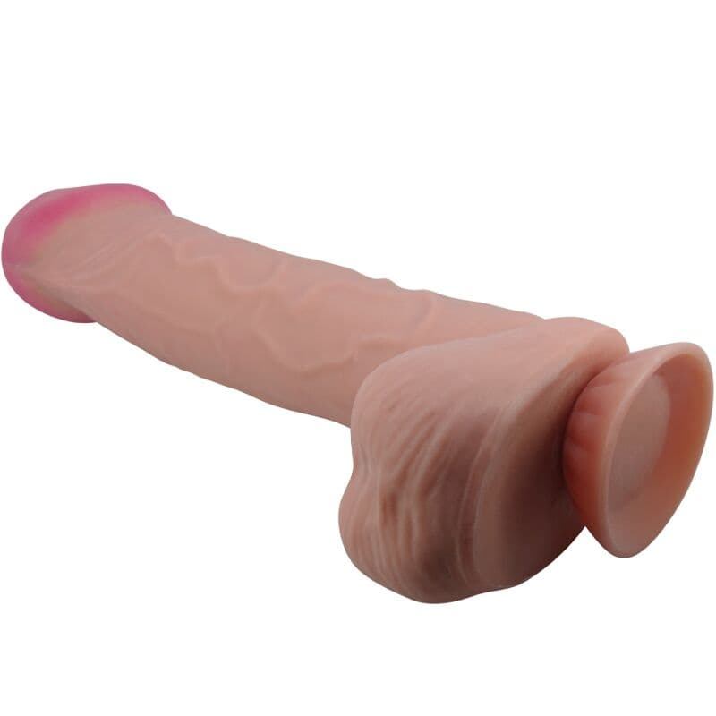 PRETTY LOVE - SLIDING SKIN SERIES REALISTIC DILDO WITH SLIDING SKIN SUCTION CUP BROWN 26 CM thumb 2