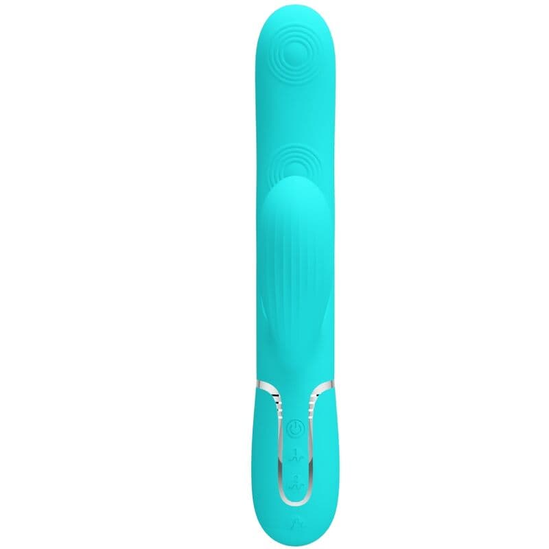 PRETTY LOVE - PERLITA MULTIFUNCTION 3 IN 1 G-SPOT VIBRATOR AQUA GREEN thumb 2