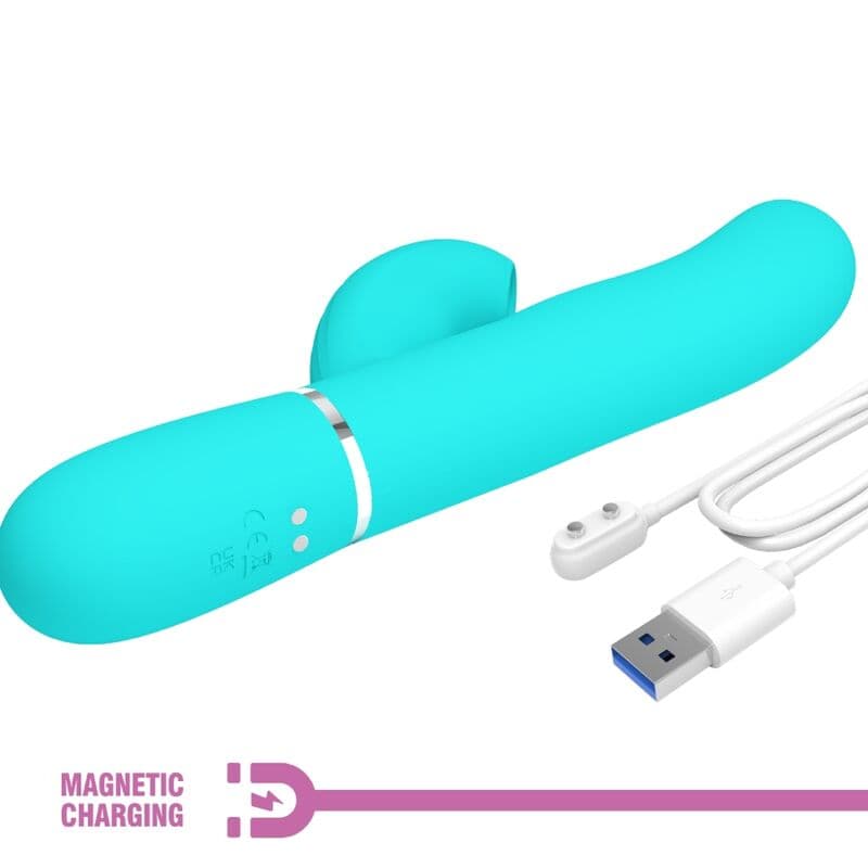 PRETTY LOVE - PERLITA MULTIFUNCTION 3 IN 1 G-SPOT VIBRATOR AQUA GREEN thumb 9