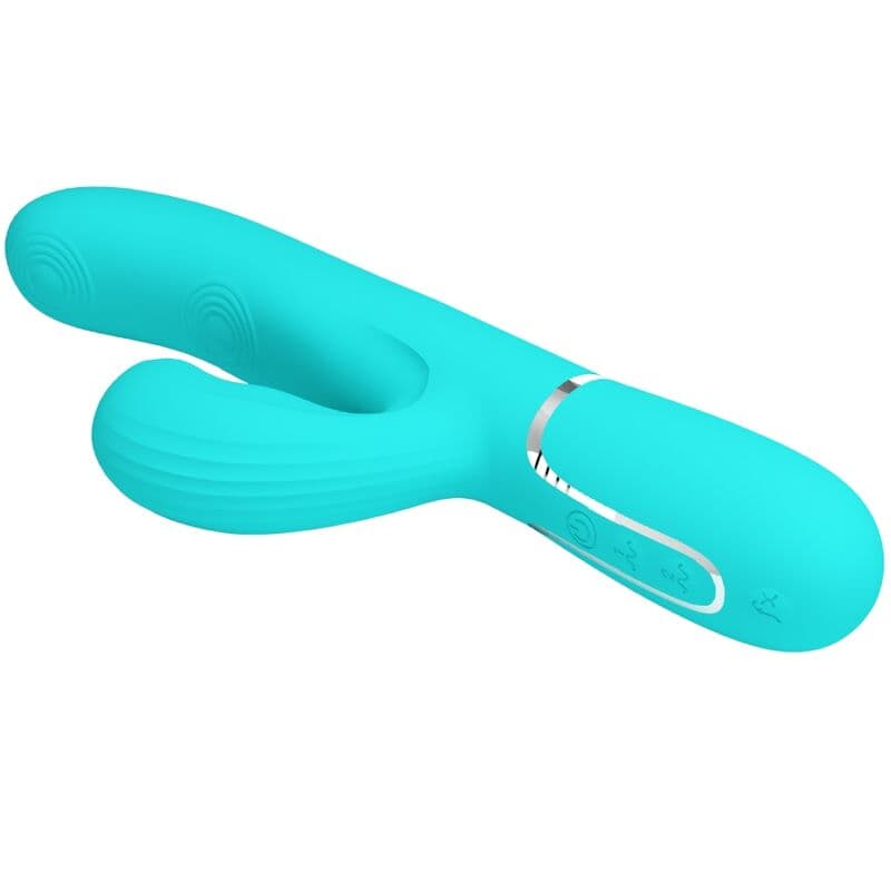PRETTY LOVE - PERLITA MULTIFUNCTION 3 IN 1 G-SPOT VIBRATOR AQUA GREEN thumb 5