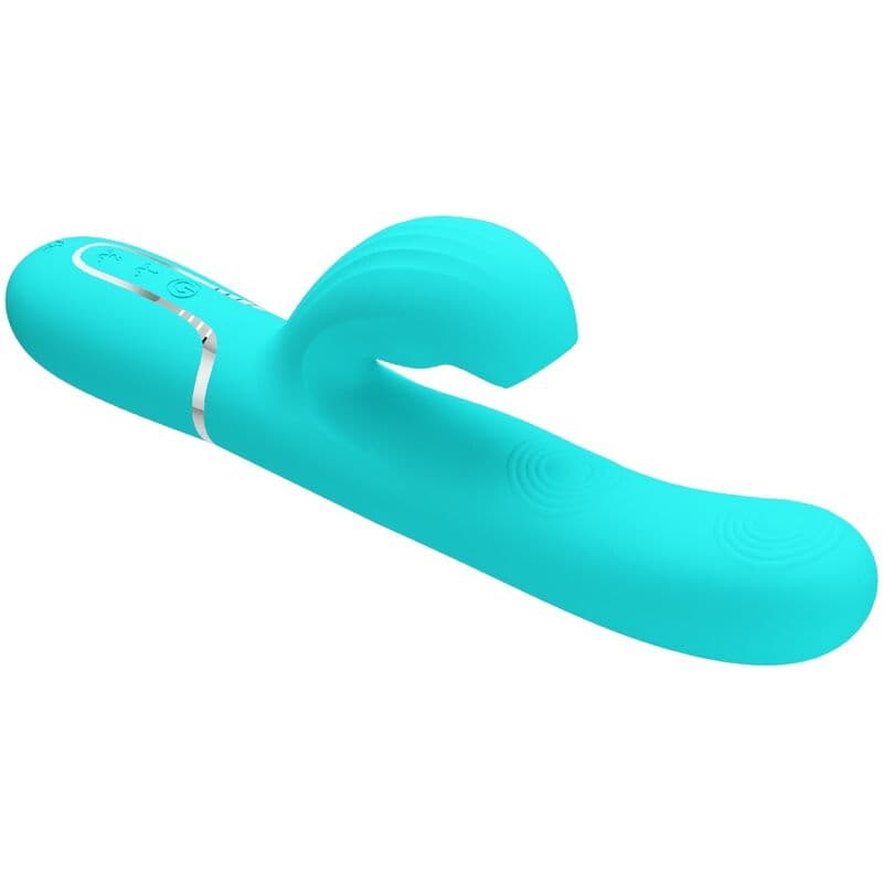 PRETTY LOVE - PERLITA MULTIFUNCTION 3 IN 1 G-SPOT VIBRATOR AQUA GREEN thumb 6