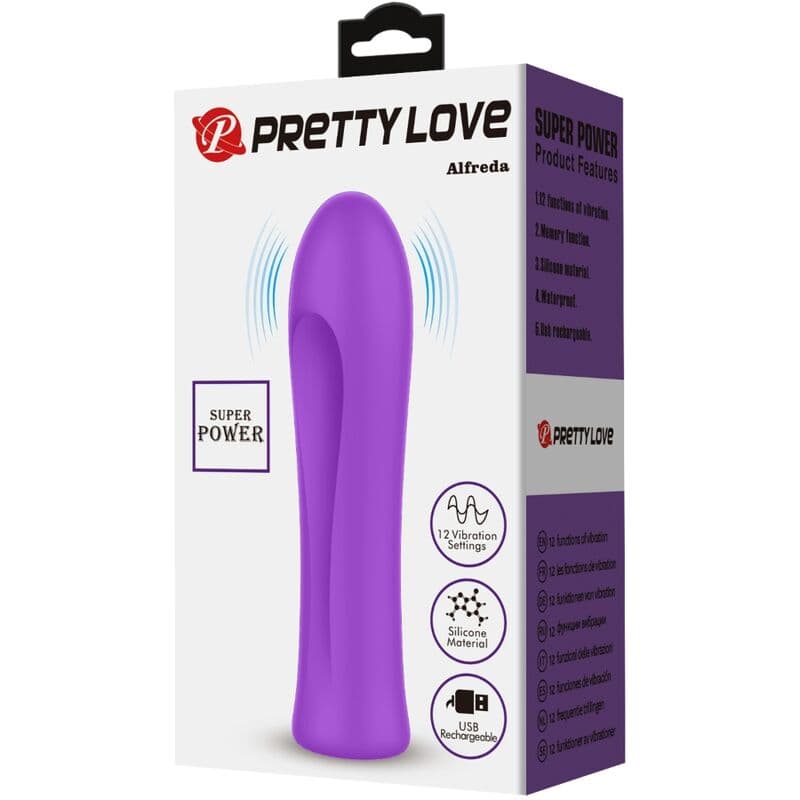 PRETTY LOVE - ALFREDA SUPER POWER VIBRATOR AQUA PURPLE thumb 8
