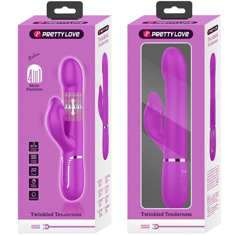 PRETTY LOVE - RABBIT VIBRATOR PEARLS VIOLET thumb 10