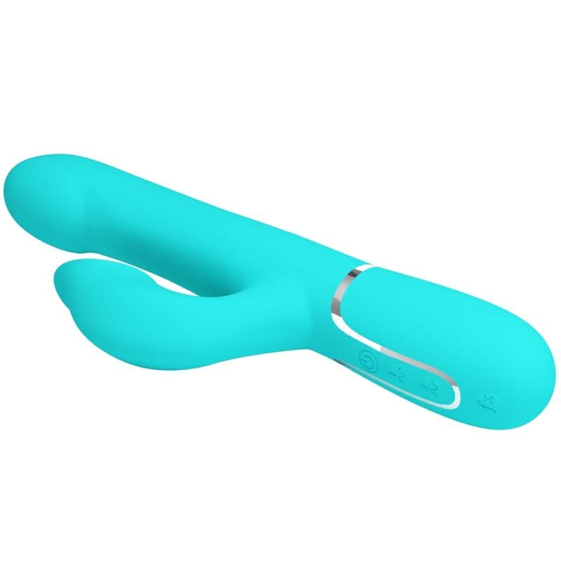 PRETTY LOVE - RABBIT VIBRATOR PEARLS AQUA GREEN thumb 6