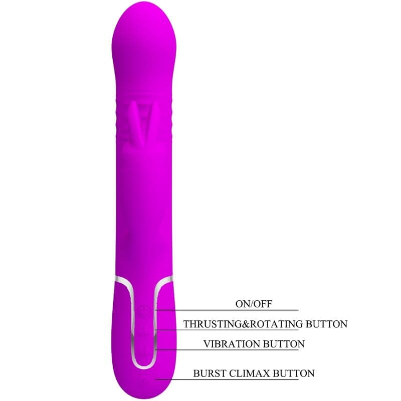 PRETTY LOVE - COALE RABBIT VIBRATOR PEARLS VIOLET thumb 8