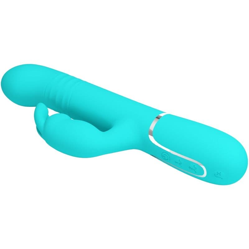 PRETTY LOVE - COALE RABBIT VIBRATOR PEARLS AQUA GREEN thumb 6