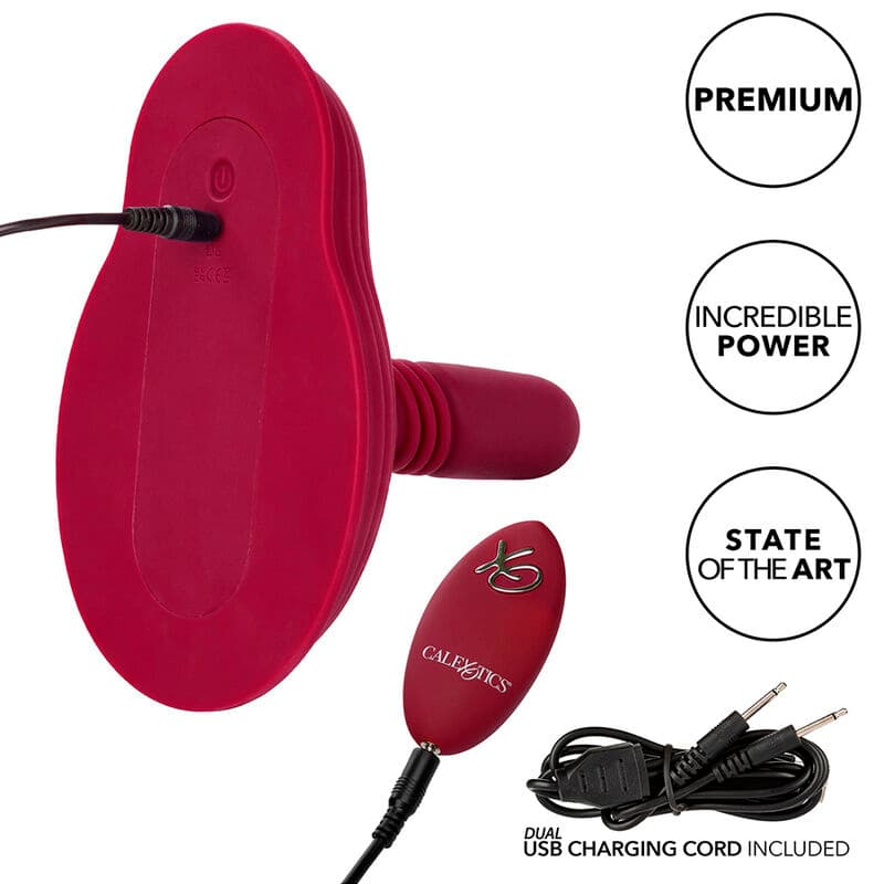 CALEXOTICS - RIDER MASSAGER DOUBLE MOTOR REMOTE CONTROL RED thumb 14