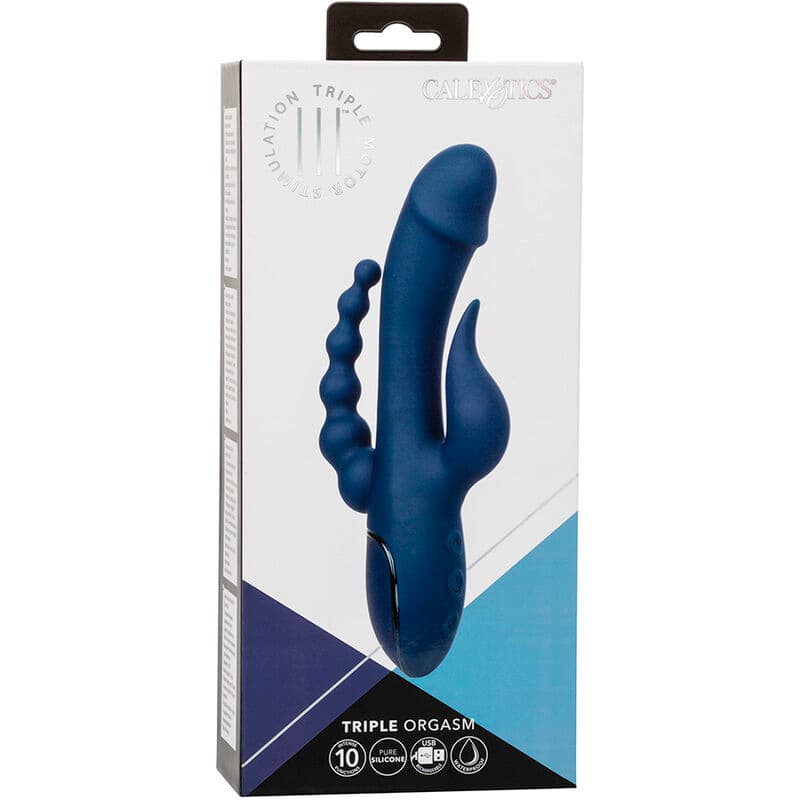 CALEXOTICS - VIBRATOR TRIPLE ORGASM BLUE thumb 11