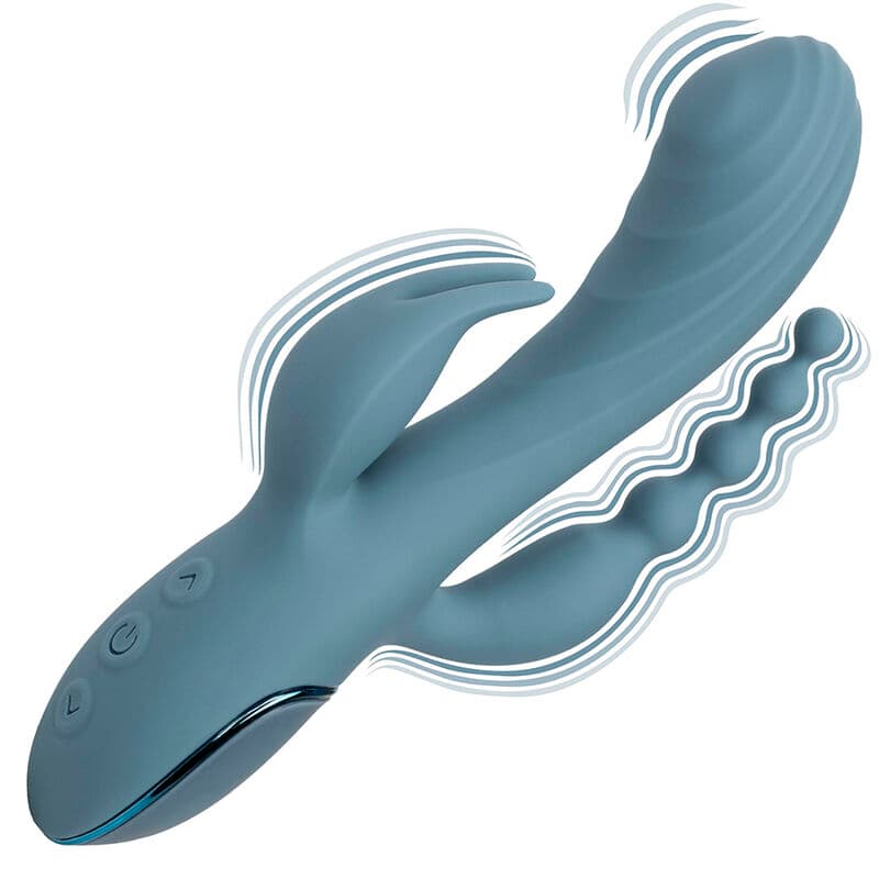 CALEXOTICS - VIBRATOR TRIPLE ECSTASY GREY thumb 7