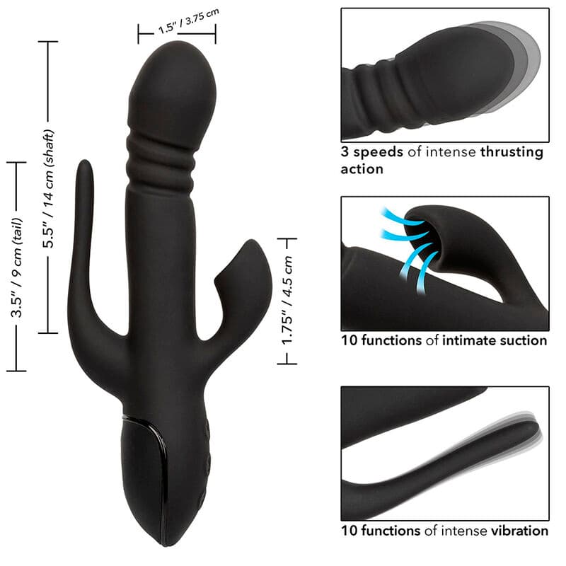 CALEXOTICS - VIBRATOR TRIPLE EUPHORIA BLACK thumb 9