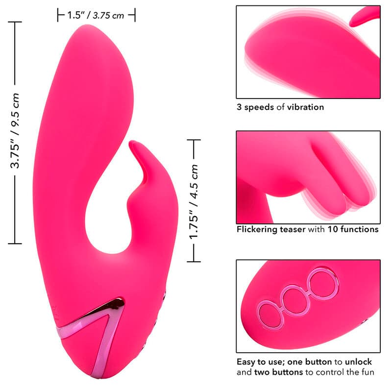 CALEXOTICS - SO. CAL SUNSHINE VIBRATOR RABBIT FUCHSIA BY CALIFORNIA DREAMING thumb 9