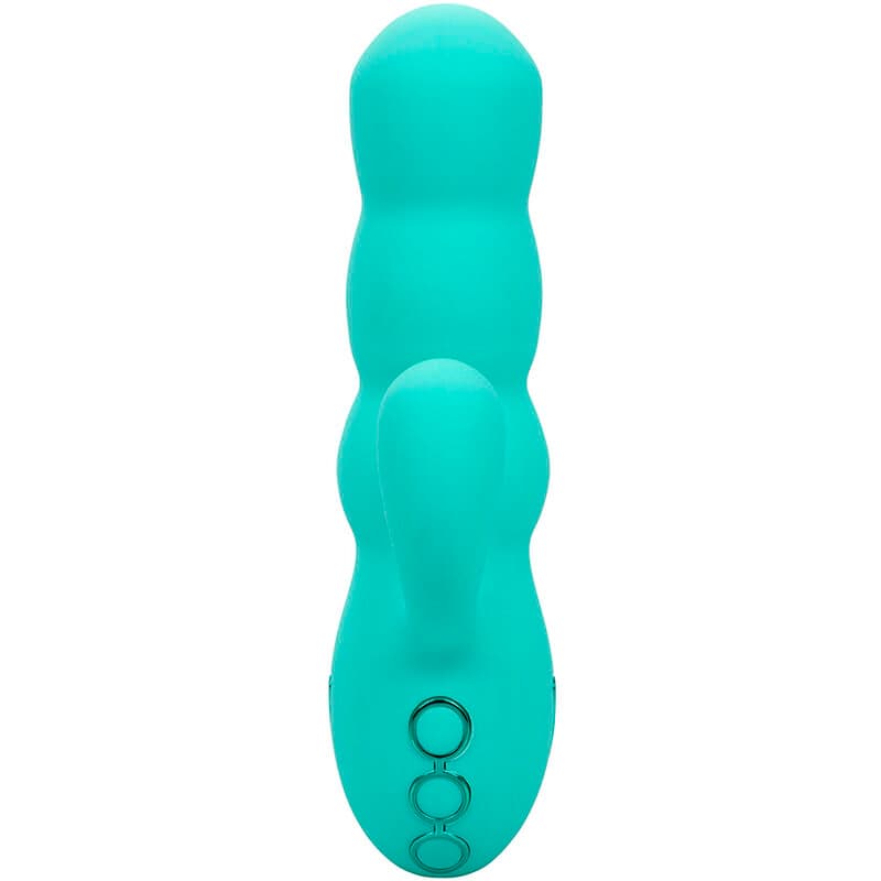 CALEXOTICS - DEL MAR DIVA VIBRATOR RABBIR AQUA GREEN BY CALIFORNIA DREAMING thumb 2