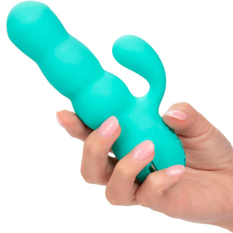CALEXOTICS - DEL MAR DIVA VIBRATOR RABBIR AQUA GREEN BY CALIFORNIA DREAMING thumb 7