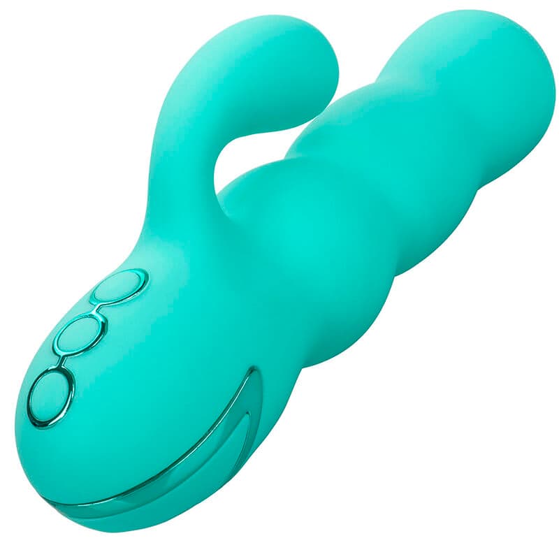CALEXOTICS - DEL MAR DIVA VIBRATOR RABBIR AQUA GREEN BY CALIFORNIA DREAMING thumb 5