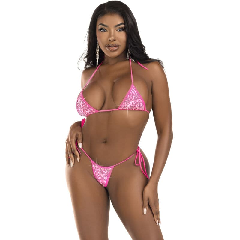 LEG AVENUE - DIAMONDS BIKINI FUCHSIA thumb 4