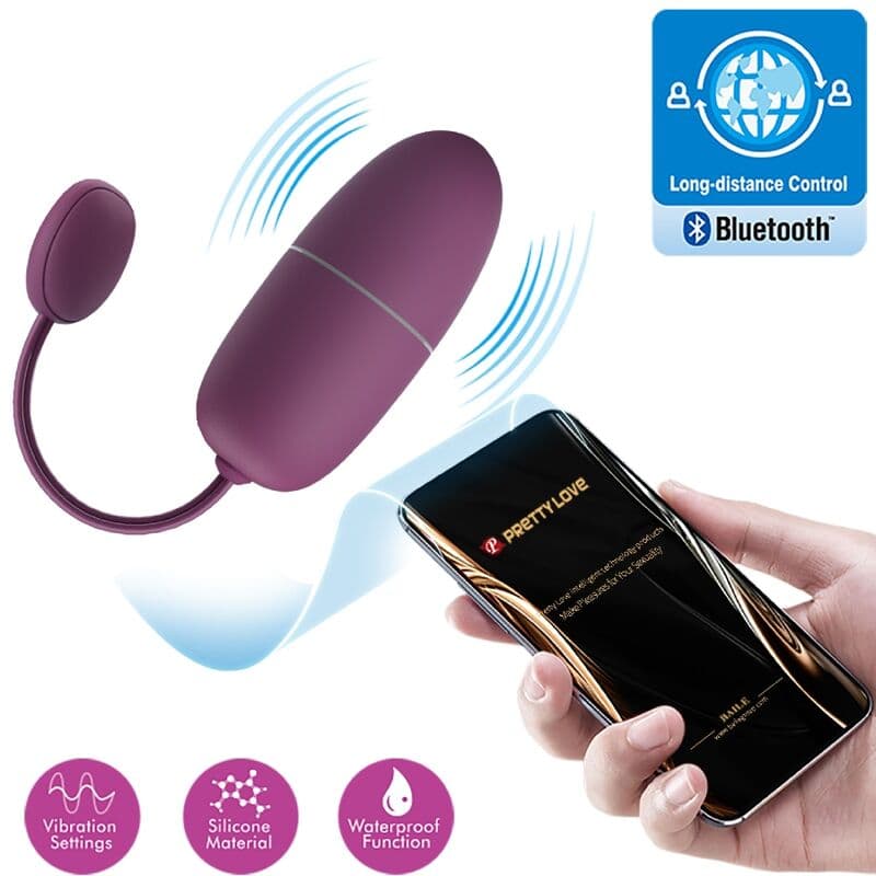 PRETTY LOVE - NYMPH VIBRATING EGG APP CONTROLLED LILA thumb 8
