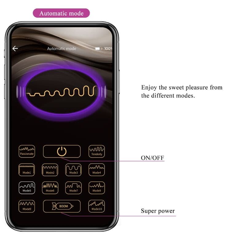 PRETTY LOVE - NYMPH VIBRATING EGG APP CONTROLLED LILA thumb 14