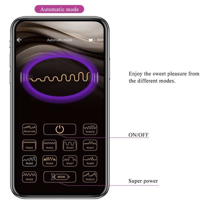 PRETTY LOVE - BAIRD G-SPOT 12 VIBRATIONS RECHARGEABLE LILA APP thumb 12