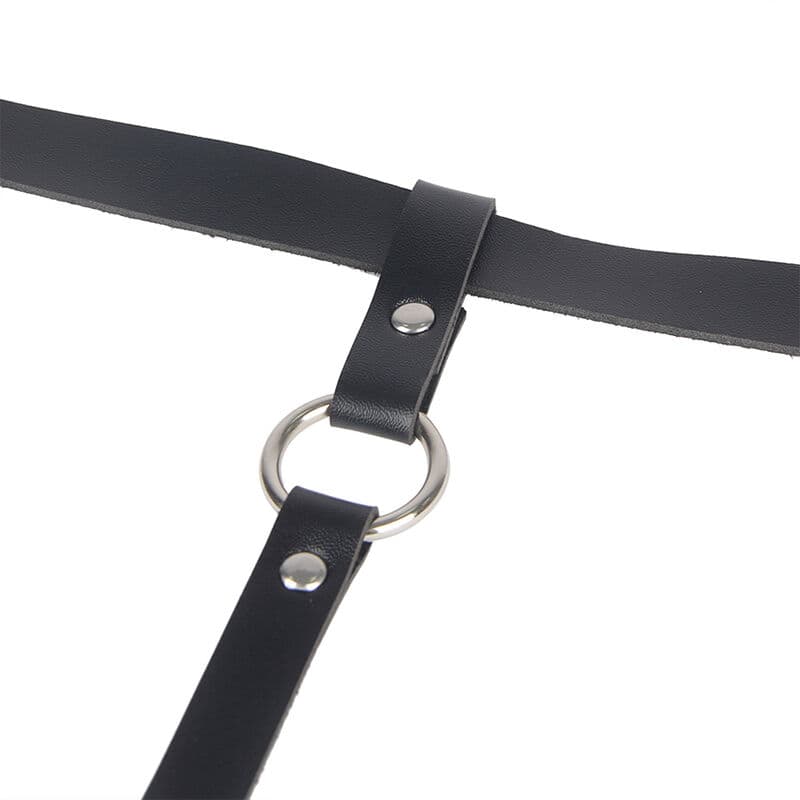 SUBBLIME - LEATHER CHAINLEG HARNESS BLACK ONE SIZE thumb 5