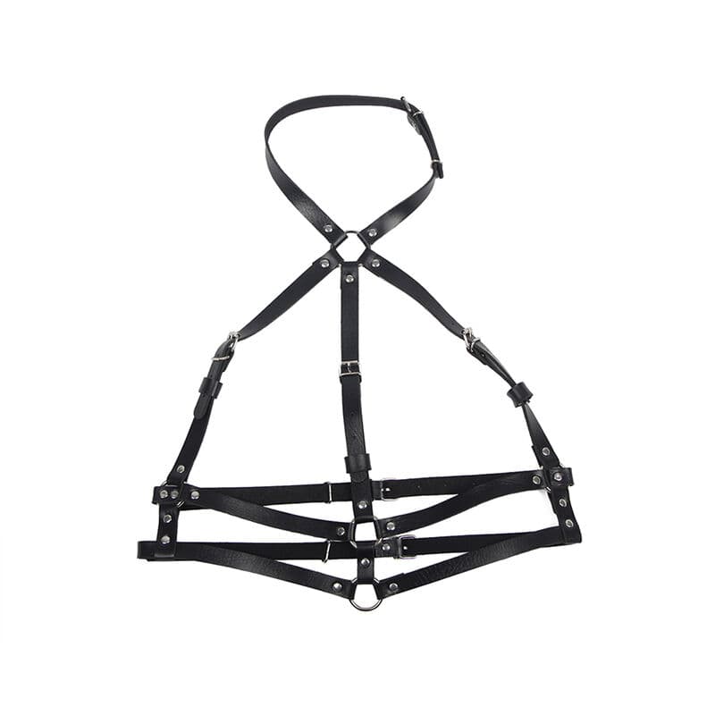 SUBBLIME - LEATHER RING CHEST HARNESS BLACK ONE SIZE thumb 4