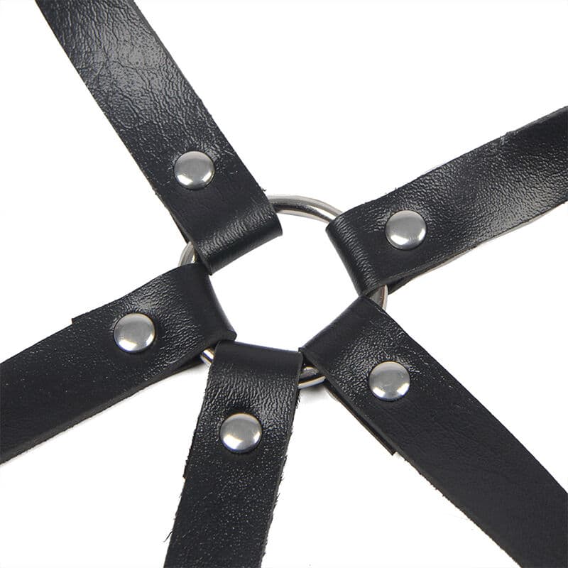 SUBBLIME - LEATHER RING CHEST HARNESS BLACK ONE SIZE thumb 6
