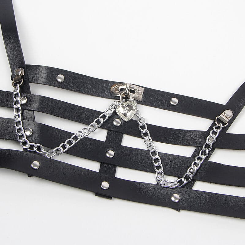 SUBBLIME - CORSET HARNESS WITH CHAINDETAIL ONE SIZE thumb 4