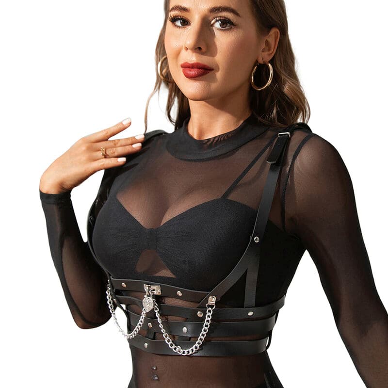SUBBLIME - CORSET HARNESS WITH CHAINDETAIL ONE SIZE thumb 2