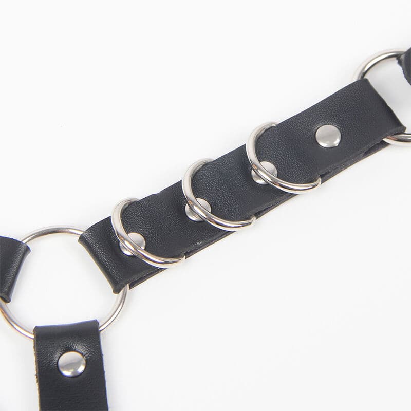 SUBBLIME - BELT AND GARTER HARNESS WITH RINGS AND CHAINDETAIL ONE SIZE thumb 7