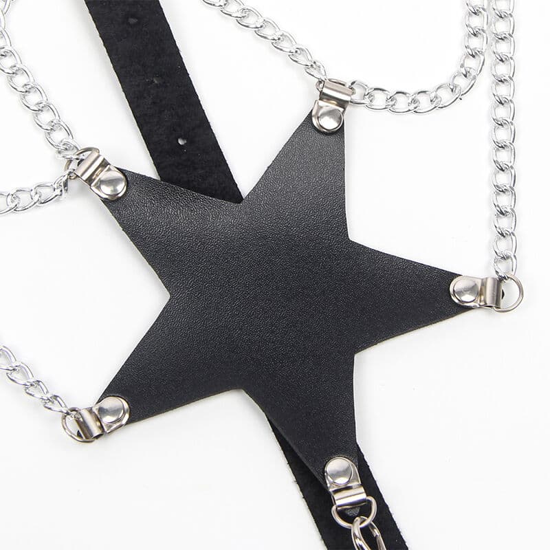 SUBBLIME - FULL BODY HARNESS WITH STAR CHAINDETAIL ONE SIZE thumb 5
