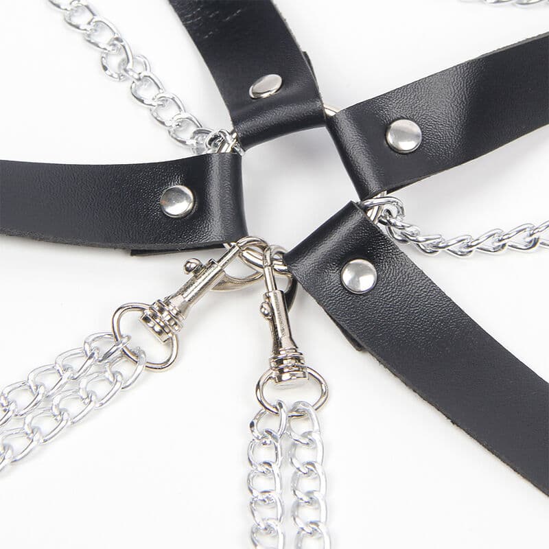 SUBBLIME - HARNESS BRA WITH CHAINDETAIL ONE SIZE thumb 4