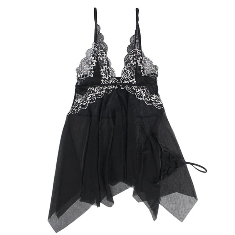 SUBBLIME - BABYDOLL FABRIC TULLE CHEST LACE S/M thumb 4