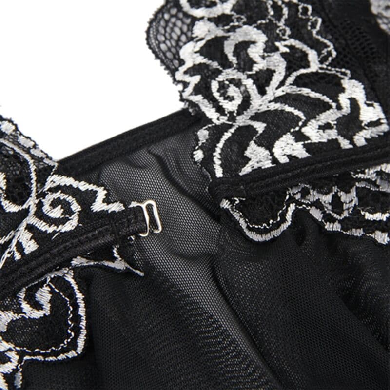 SUBBLIME - BABYDOLL FABRIC TULLE CHEST LACE S/M thumb 8