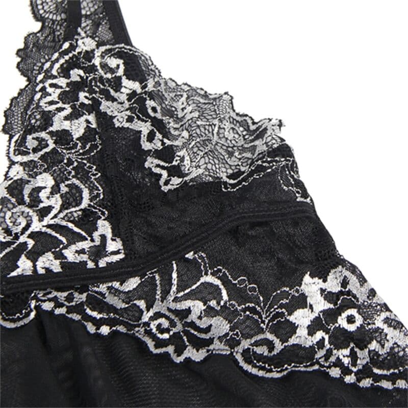 SUBBLIME - BABYDOLL FABRIC TULLE CHEST LACE L/XL thumb 10