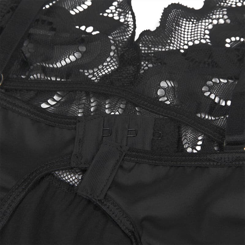 SUBBLIME - BABYDOLL WITH FLORAL PRINT CHEST BLACK L/XL thumb 8