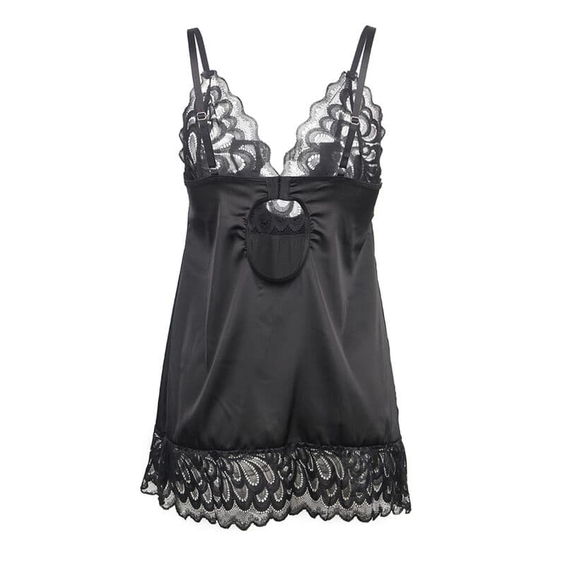 SUBBLIME - BABYDOLL WITH FLORAL PRINT CHEST BLACK L/XL thumb 6