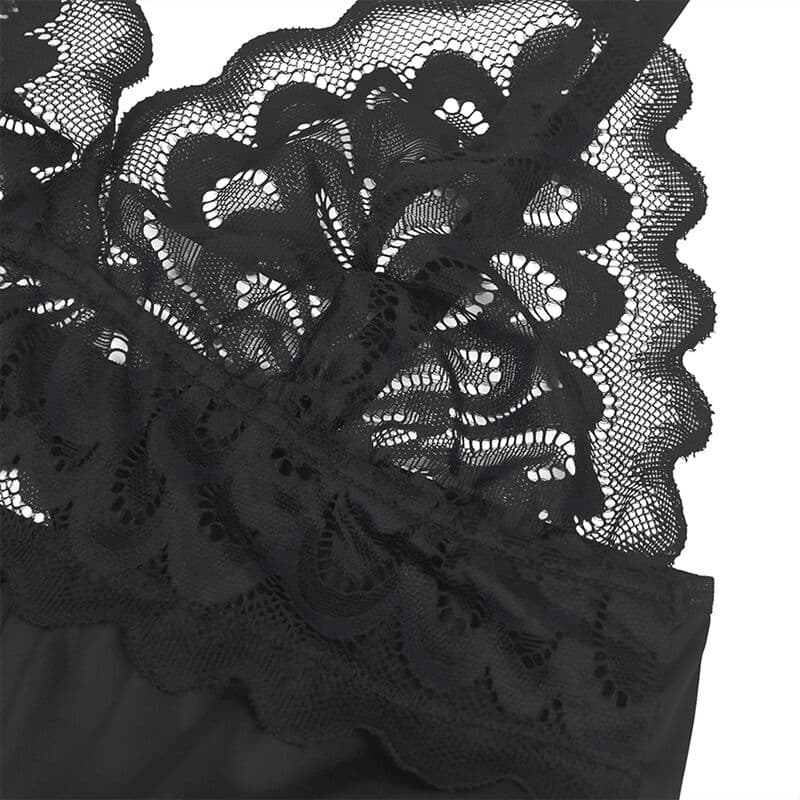 SUBBLIME - BABYDOLL WITH FLORAL PRINT CHEST BLACK L/XL thumb 9