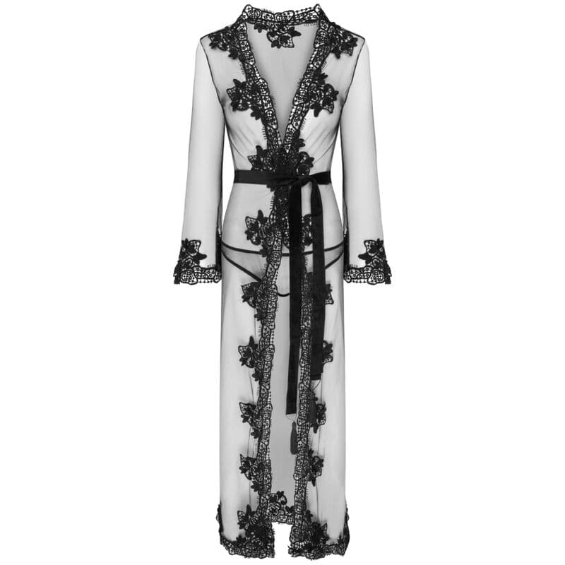 LIVCO CORSETTI FASHION - NOKINA LC XG055 DRESSIN G GOWN + PANTY BLACK ONE SIZE thumb 3