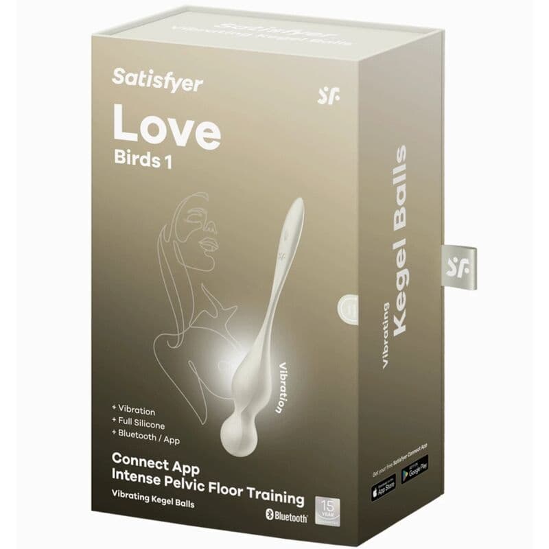 SATISFYER - LOVE BIRDS VIBRATING KEGEL BALLS WHITE thumb 6