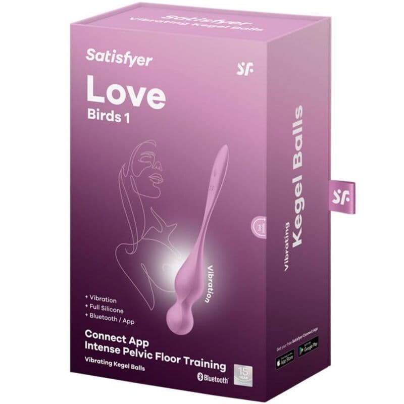 SATISFYER - LOVE BIRDS VIBRATING KEGEL BALLS PINK thumb 6
