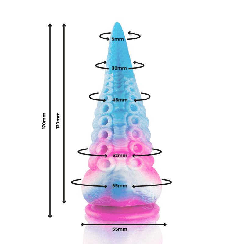 EPIC - PHORCYS BLUE TENTACLE DILDO SMALL SIZE thumb 3